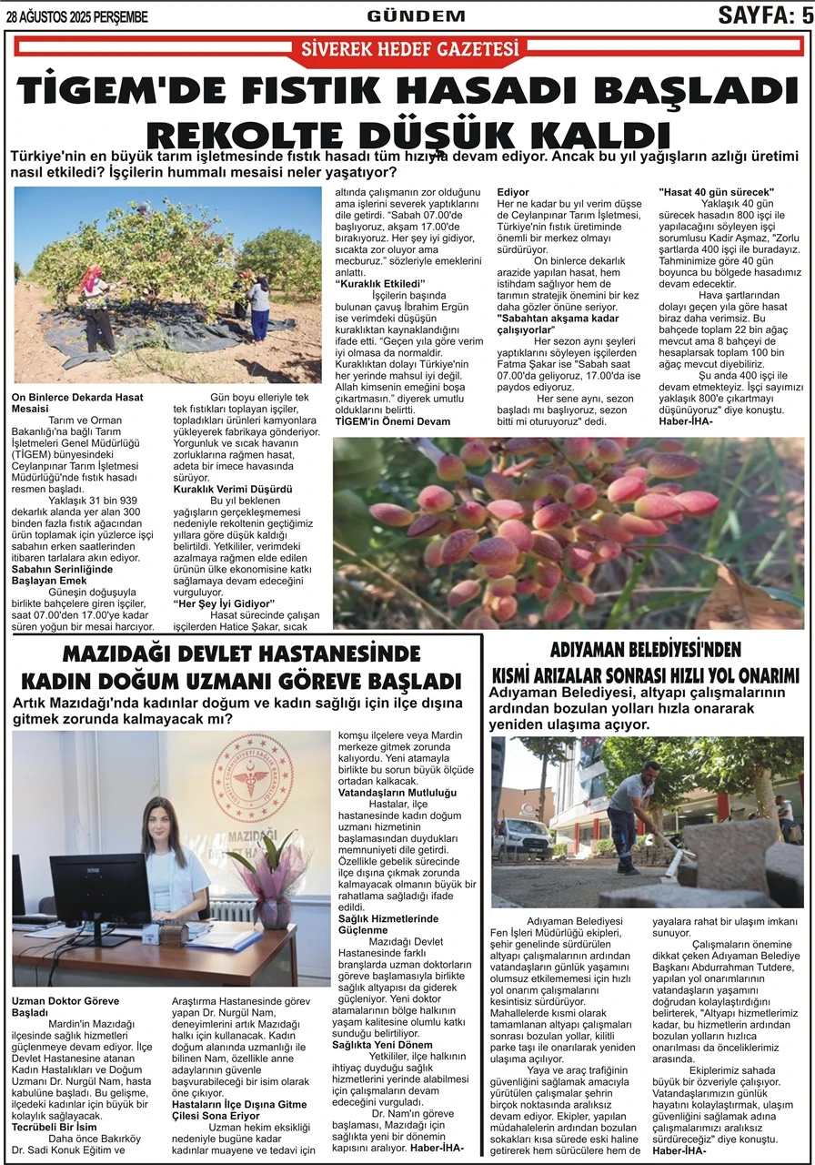 28.08.2025 Tarihli Gazetemiz