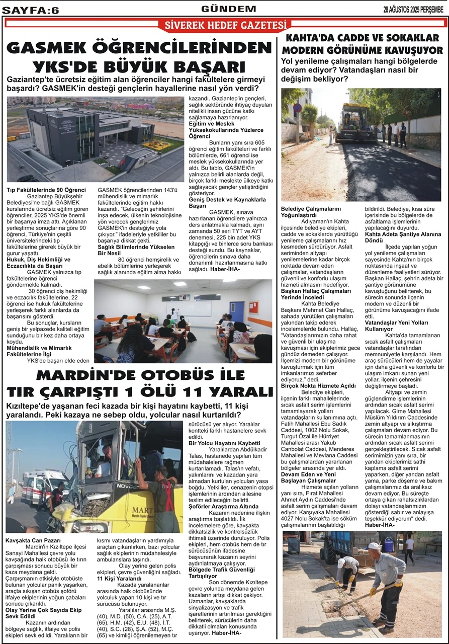 28.08.2025 Tarihli Gazetemiz