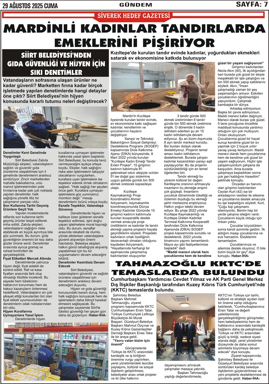 29.08.2025 Tarihli Gazetemiz