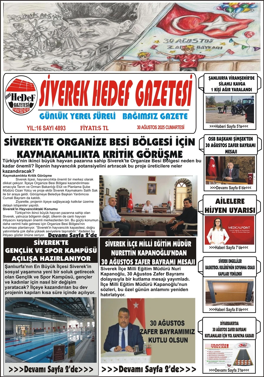 30.08.2025 Tarihli Gazetemiz