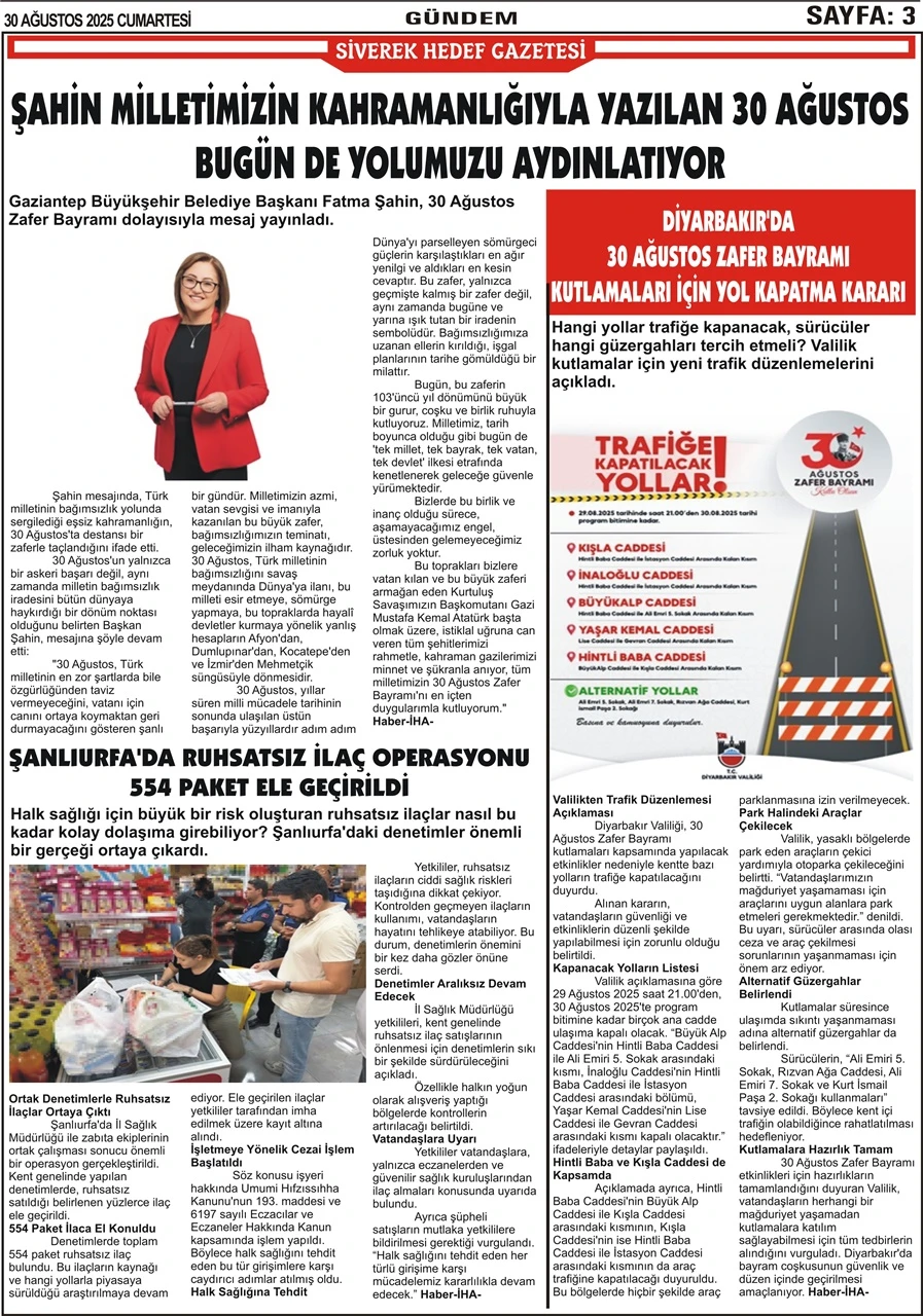 30.08.2025 Tarihli Gazetemiz