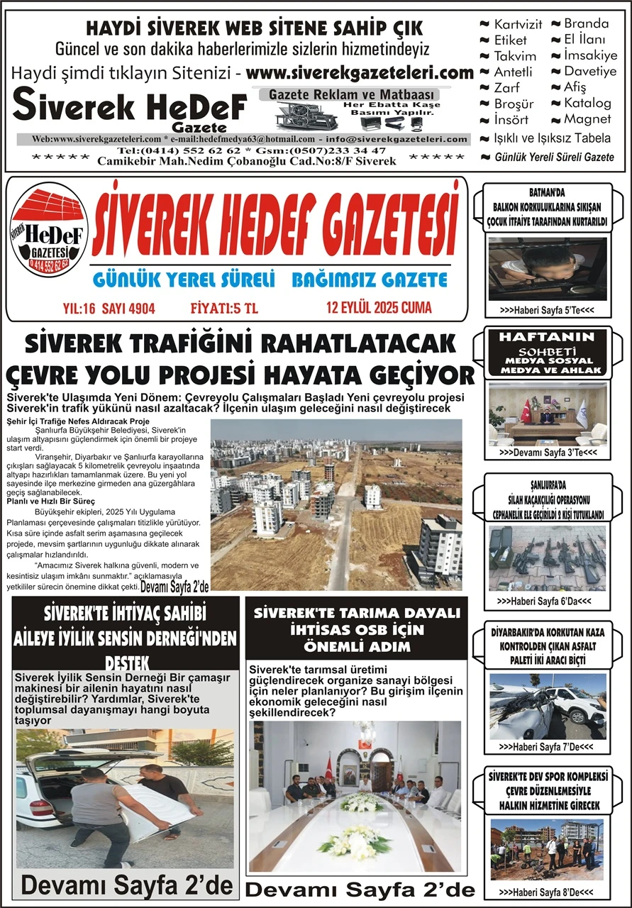 12.09.2025 Tarihli Gazetemiz
