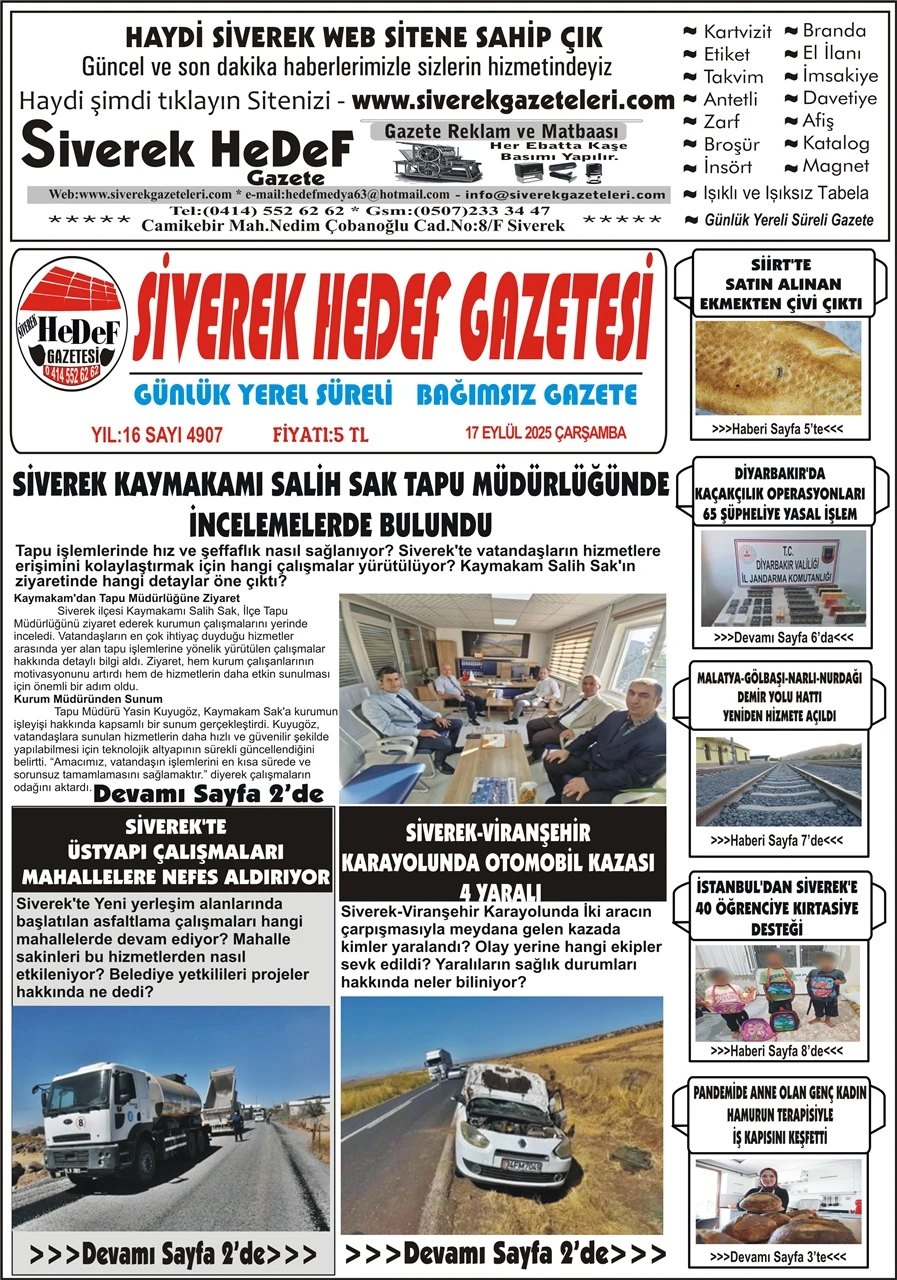 17.09.2025 Tarihli Gazetemiz