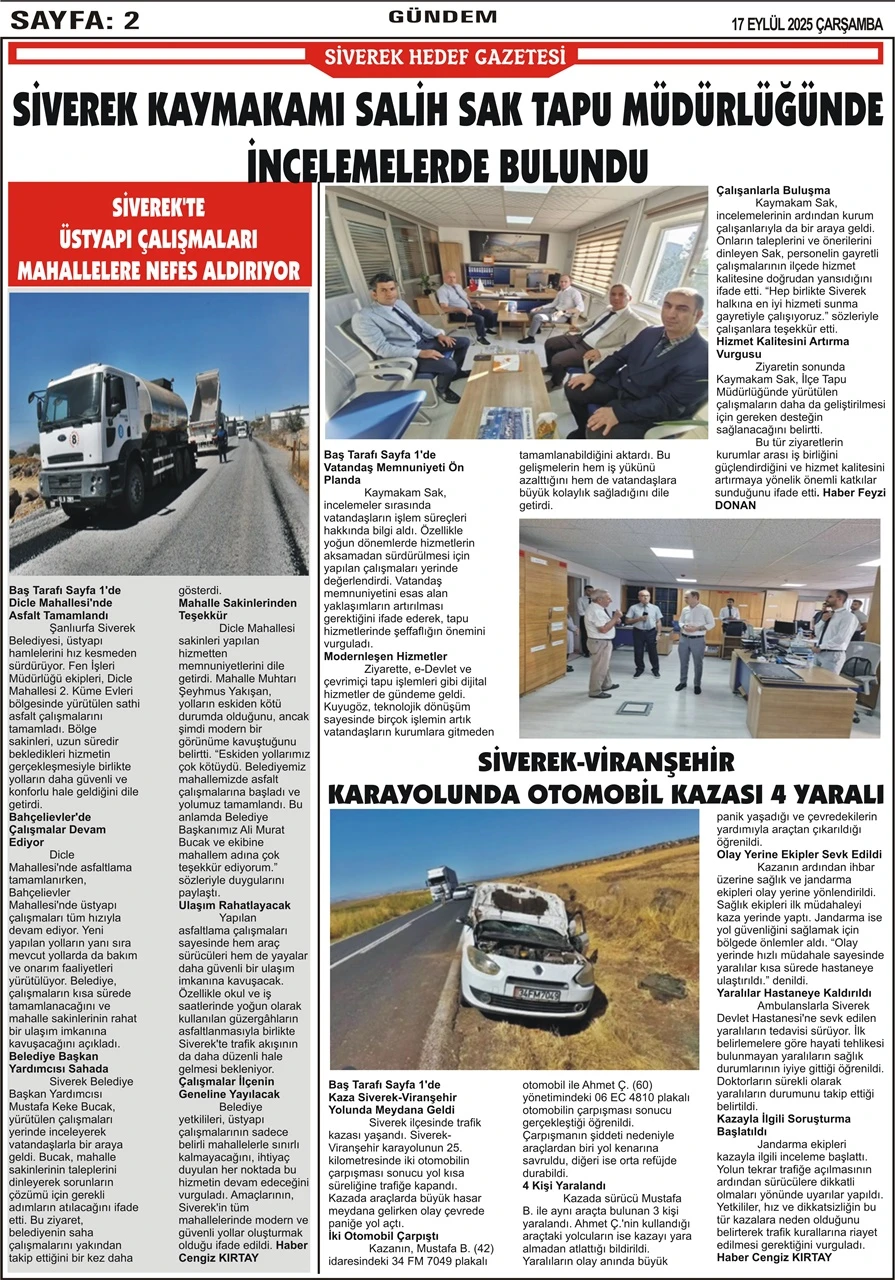 17.09.2025 Tarihli Gazetemiz