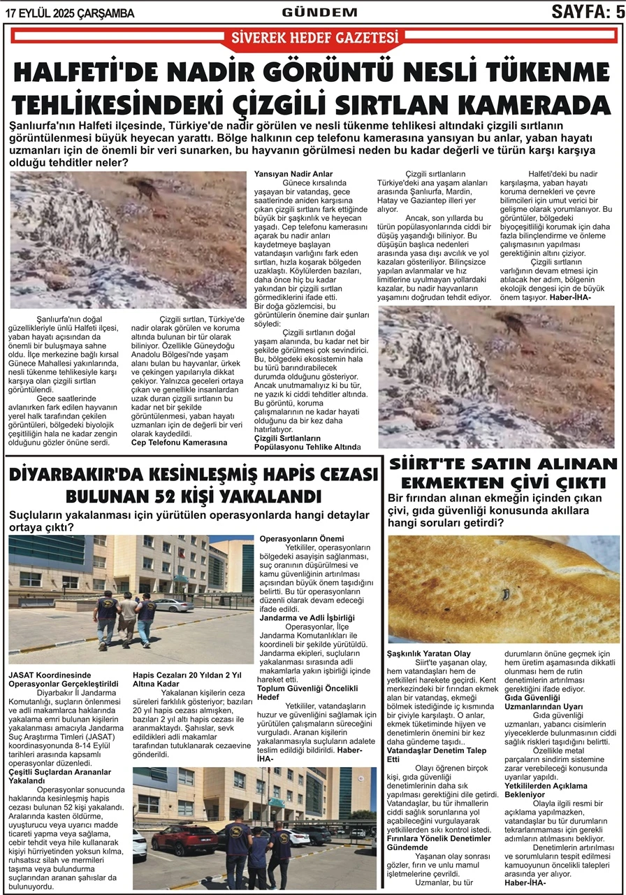 17.09.2025 Tarihli Gazetemiz
