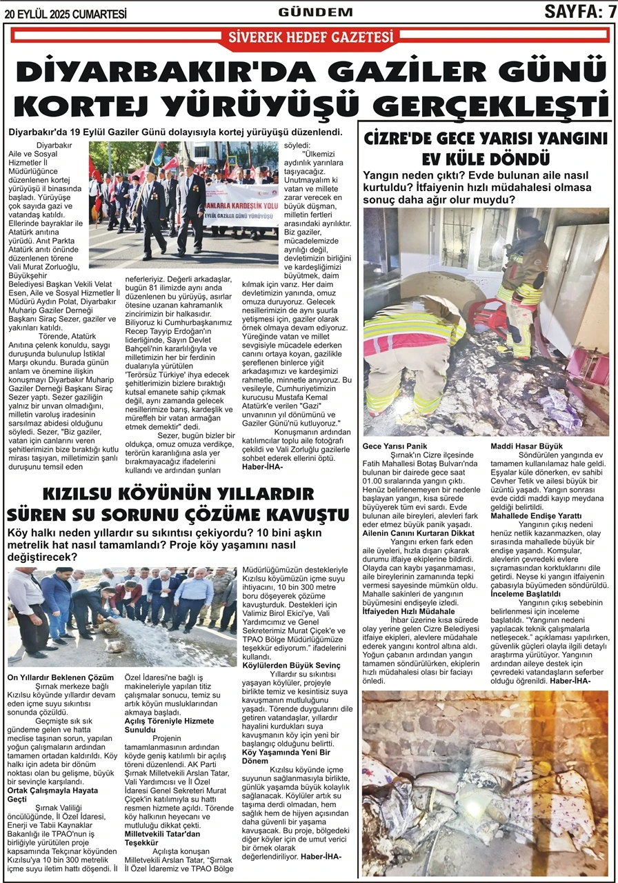 20.09.2025 Tarihli Gazetemiz