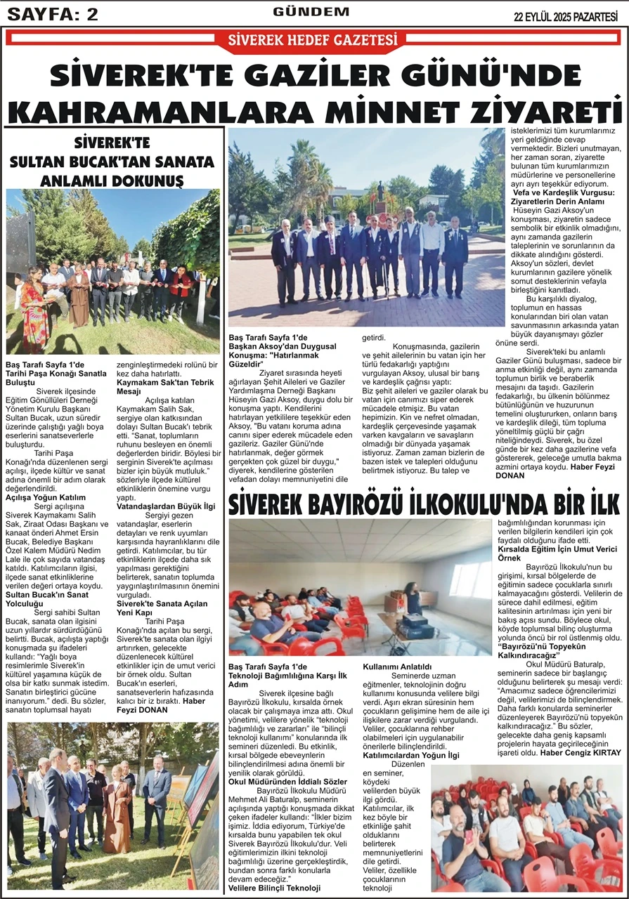 22.09.2025 Tarih Gazetemiz