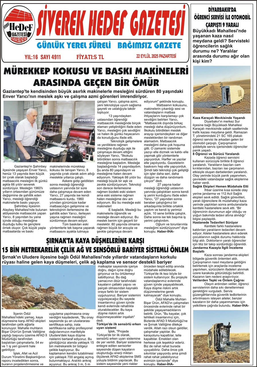 22.09.2025 Tarih Gazetemiz