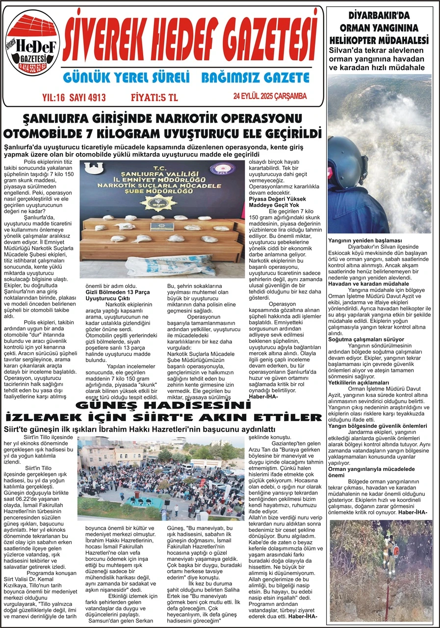 24.09.2025 Tarihli Gazetemiz