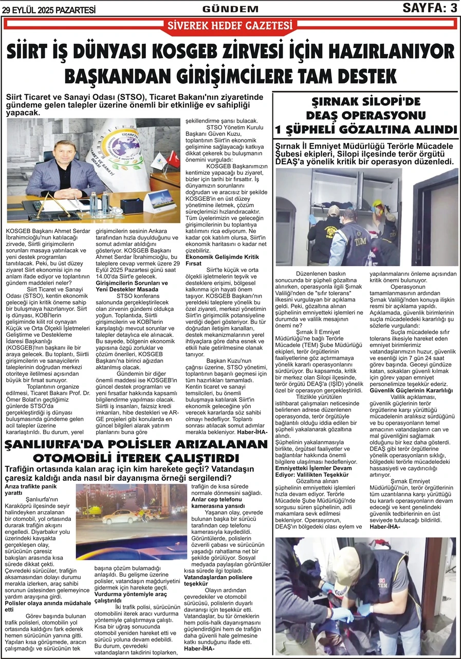 29.092025 Tarihli Gazetemiz