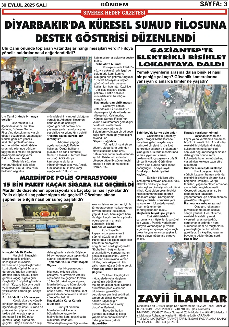 30.09.2025 Tarihli Gazetemiz