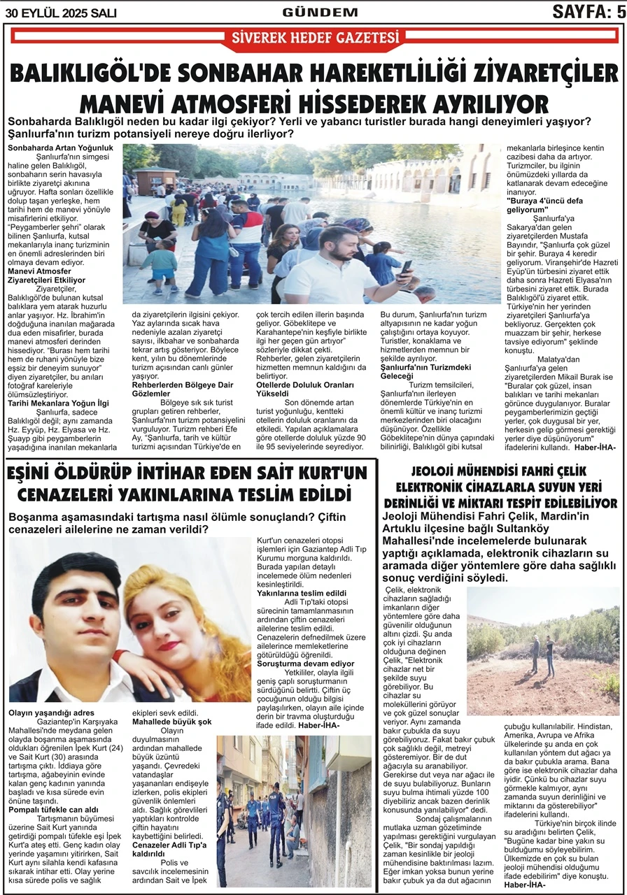 30.09.2025 Tarihli Gazetemiz