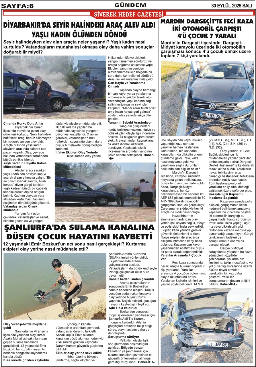 30.09.2025 Tarihli Gazetemiz
