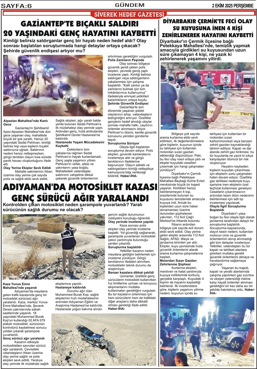 2.10.2025 Tarihli Gazetemiz