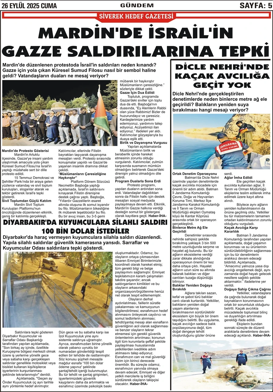 3.10.2025 Tarihli Gazetemiz