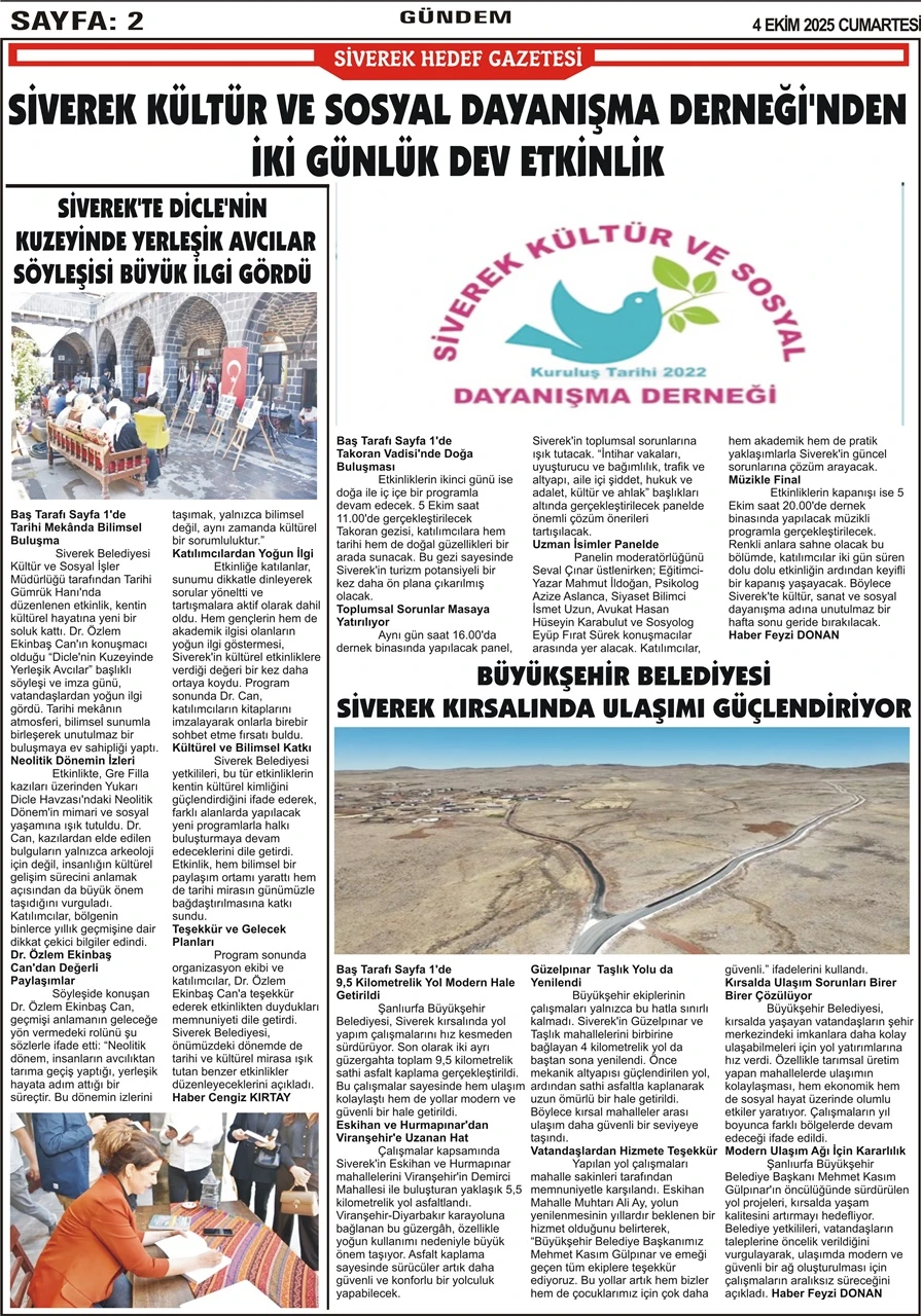 4.10.2025 Tarihli Gazetemiz