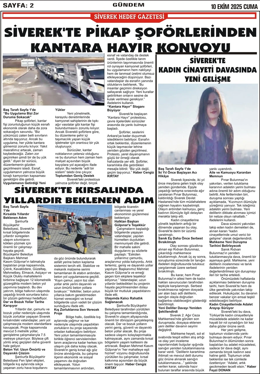 10.10.2025 Tarihli Gazetemiz