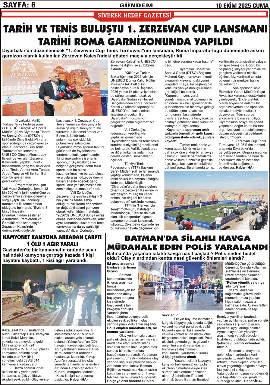 10.10.2025 Tarihli Gazetemiz