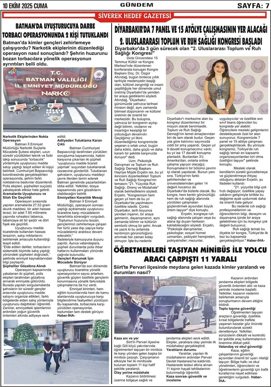 10.10.2025 Tarihli Gazetemiz