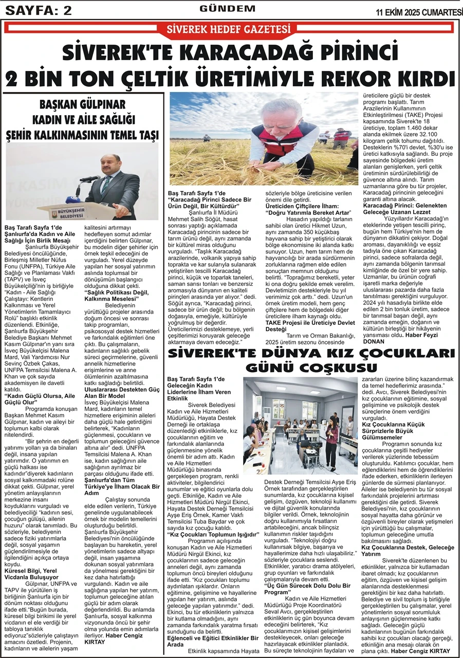 11.10.2025 Tarihli Gazetemiz