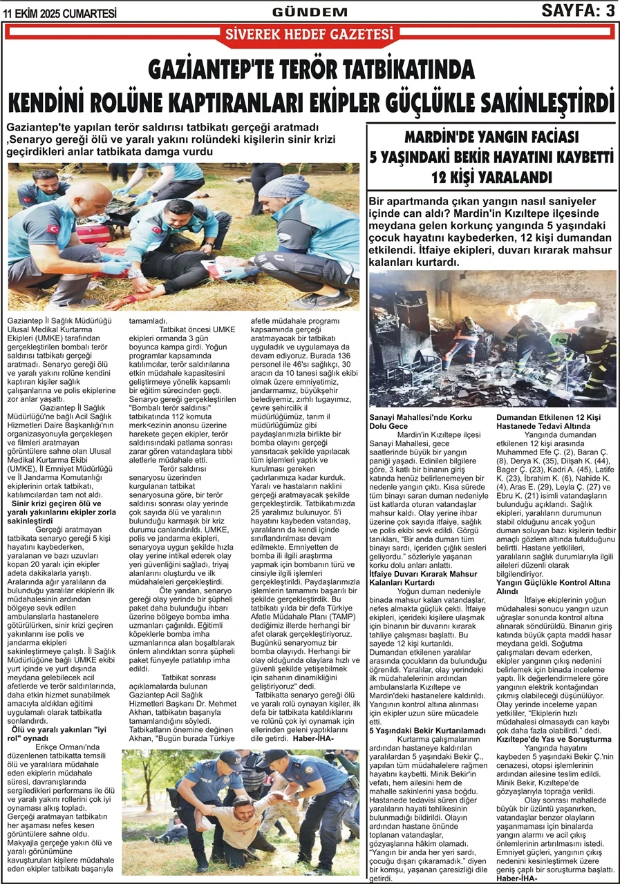 11.10.2025 Tarihli Gazetemiz