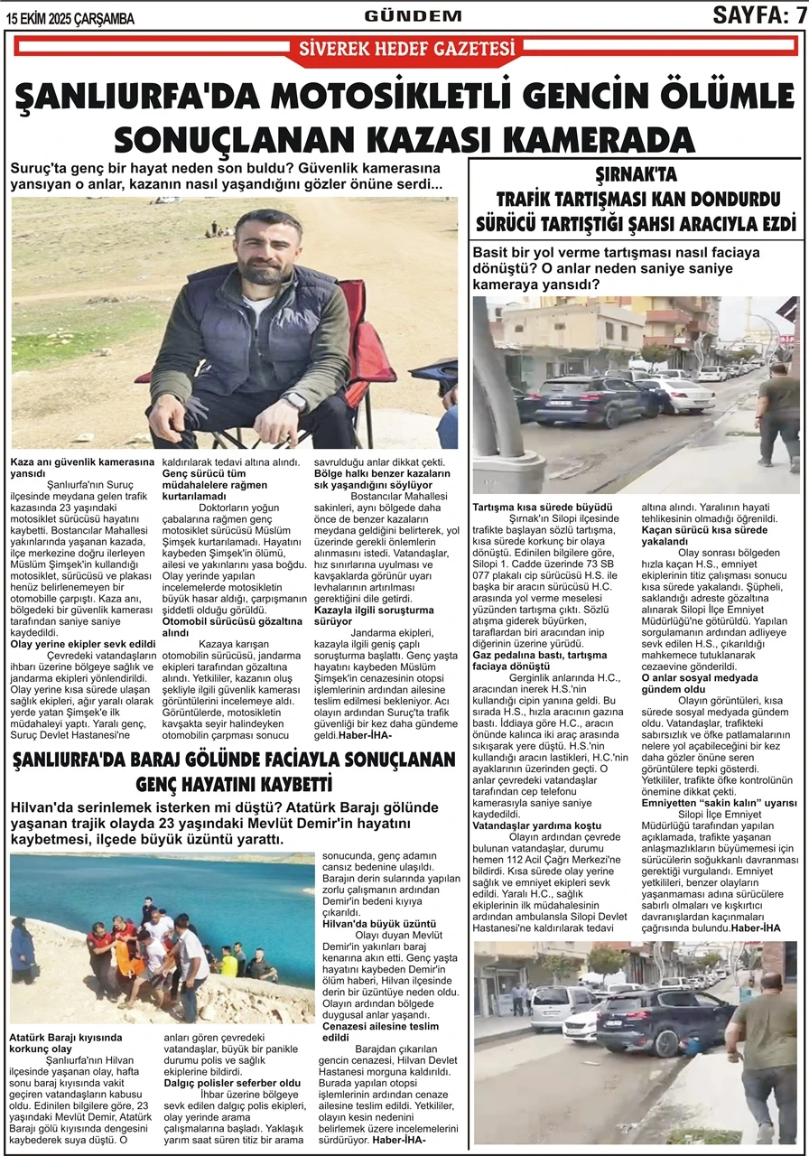 15.10.2025 Tarihli Gazetemiz