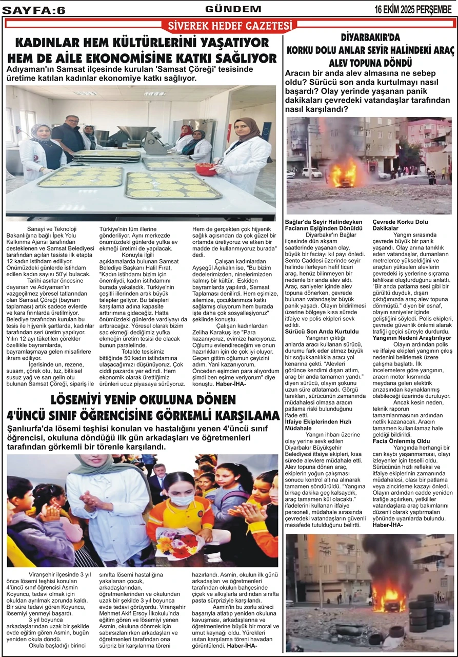 16.10.2025 Tarihli Gazetemiz
