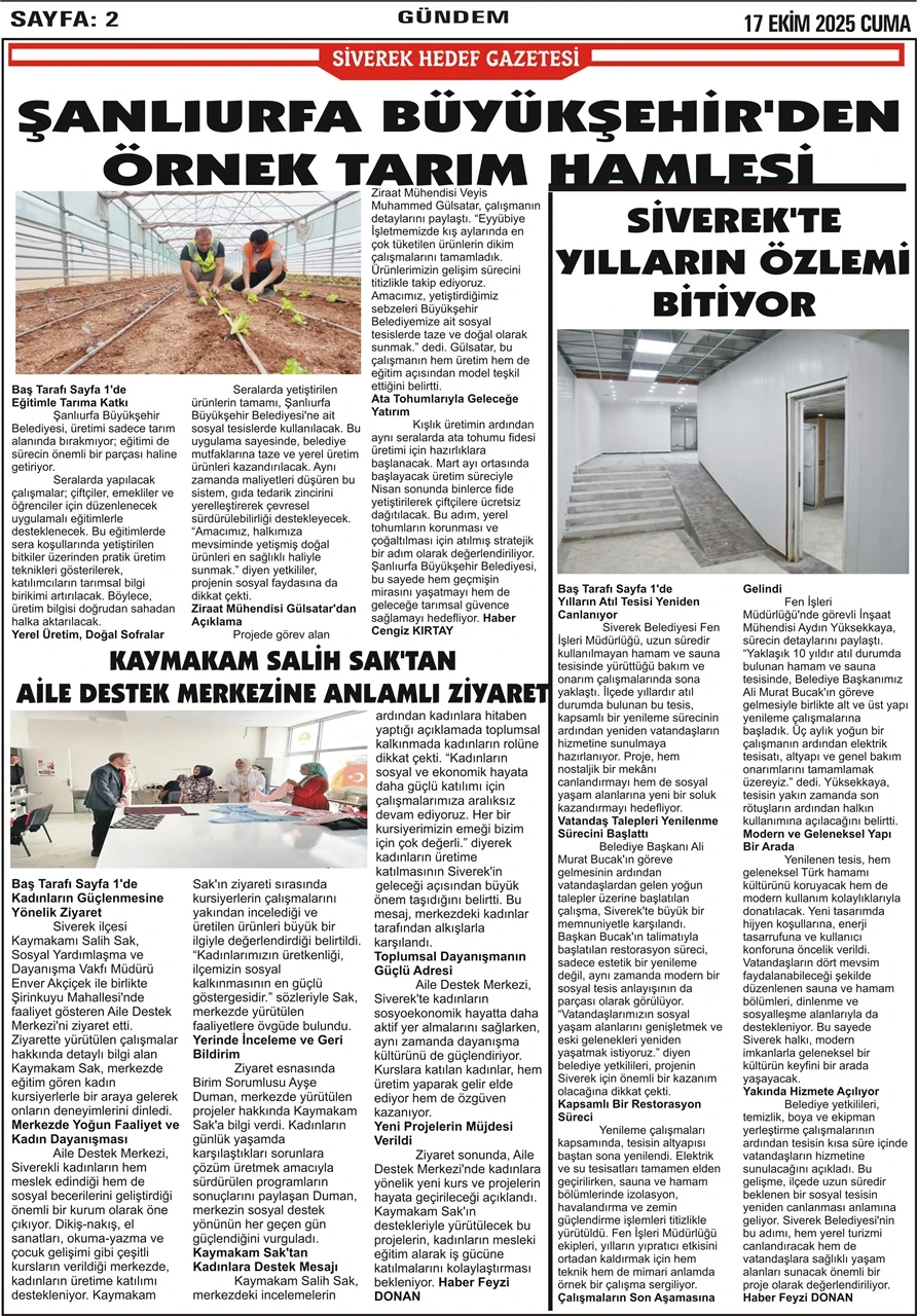 17.10.2025 Tarihli Gazetemiz