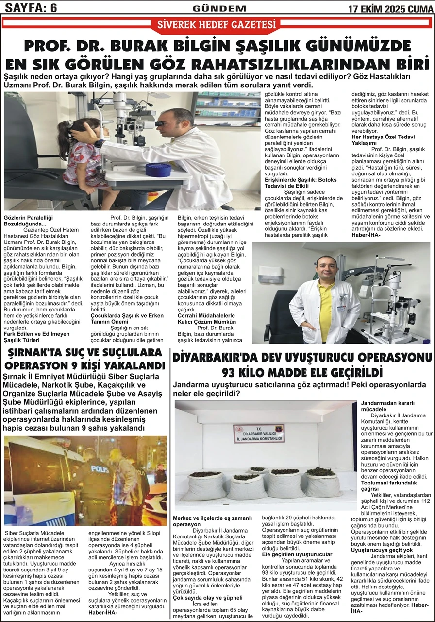 17.10.2025 Tarihli Gazetemiz