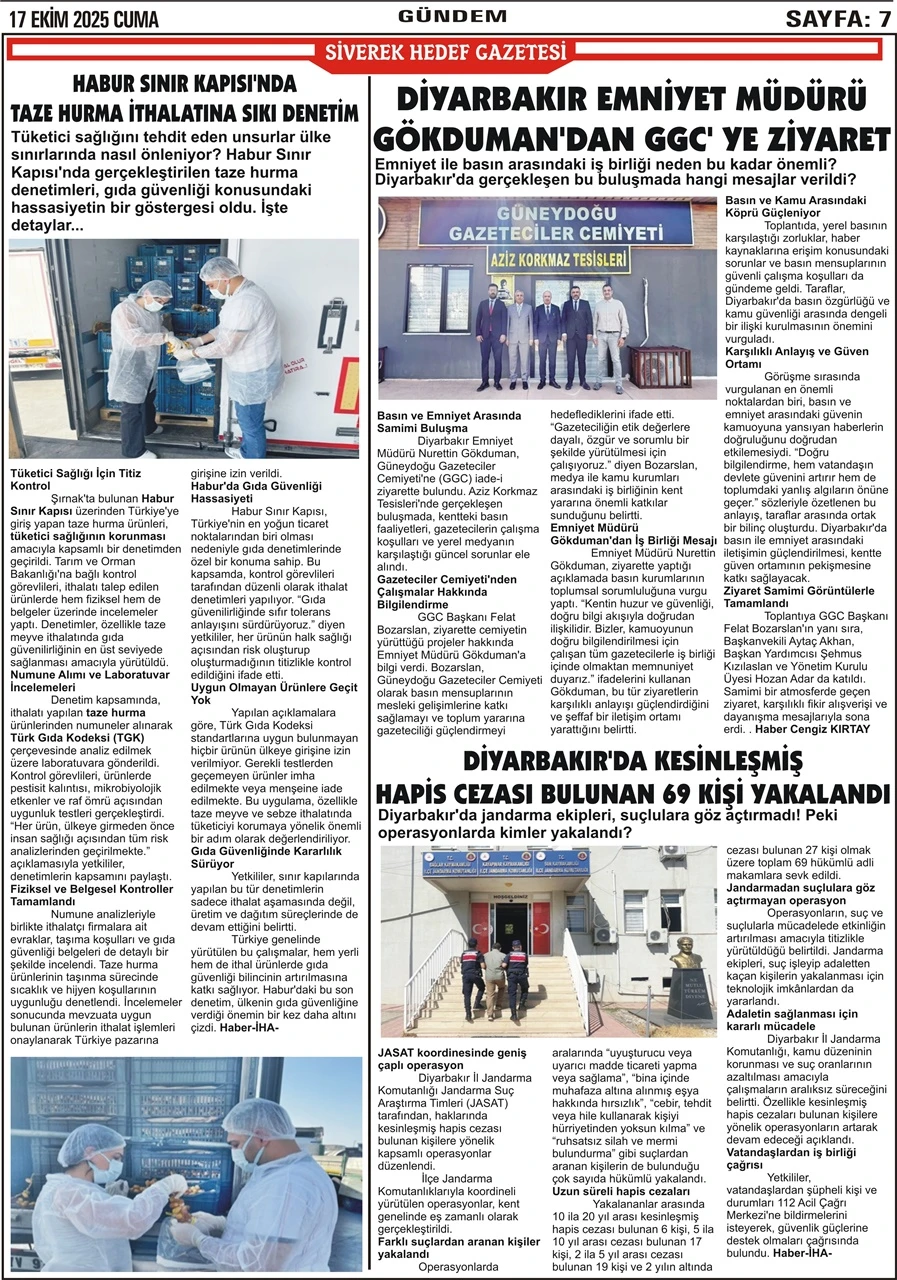 17.10.2025 Tarihli Gazetemiz