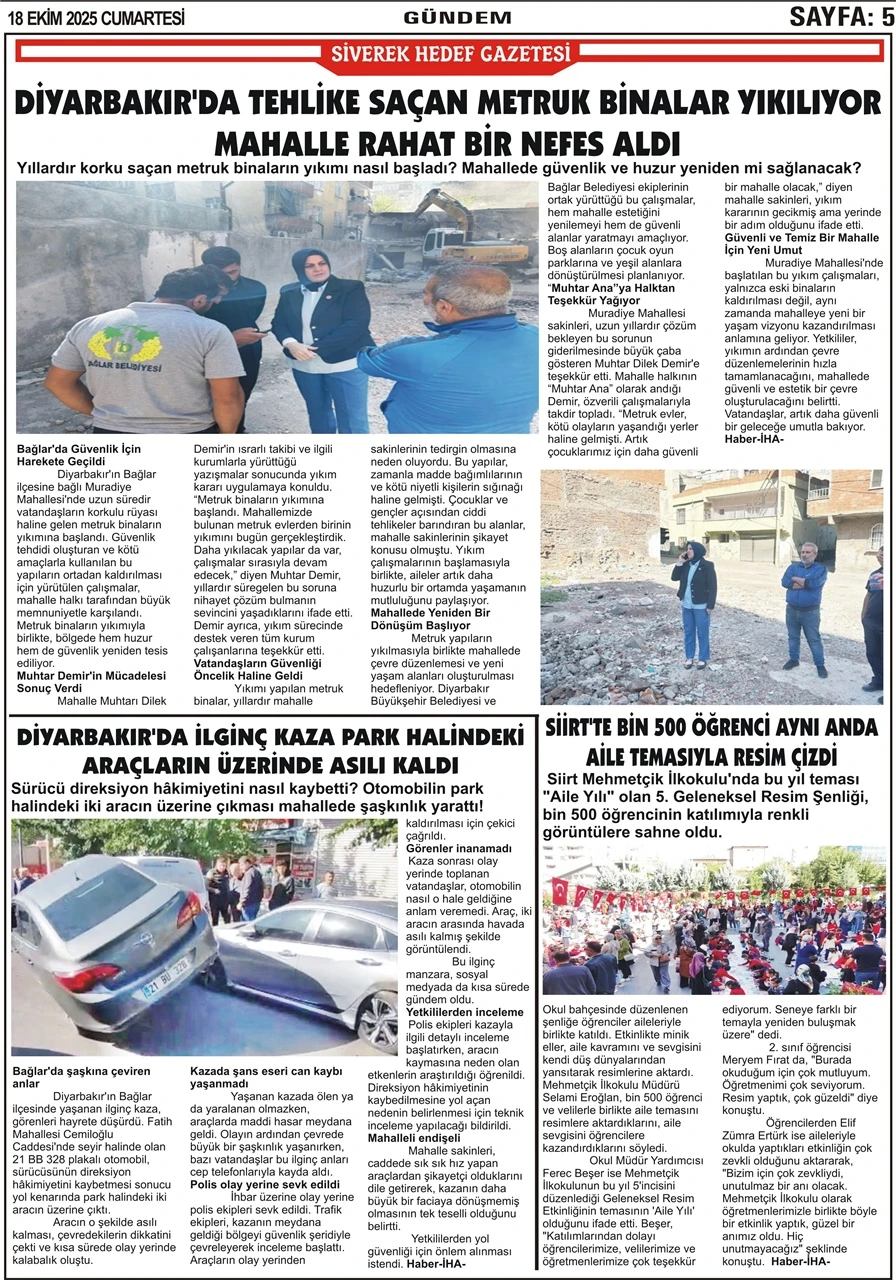 18.10.2025 Tarihli Gazetemiz