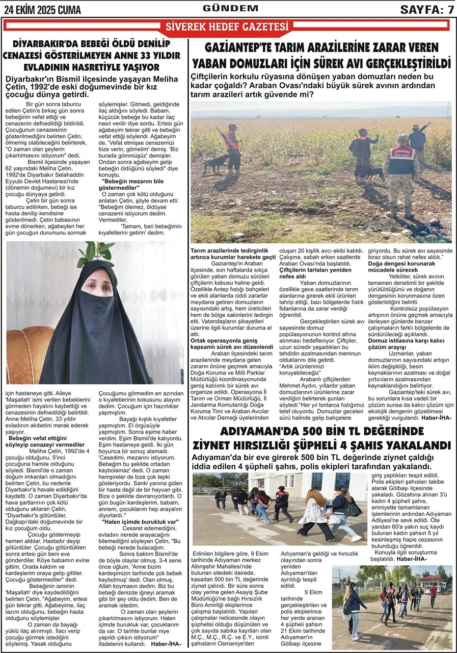 24.10.2025 Tarihli Gazetemiz
