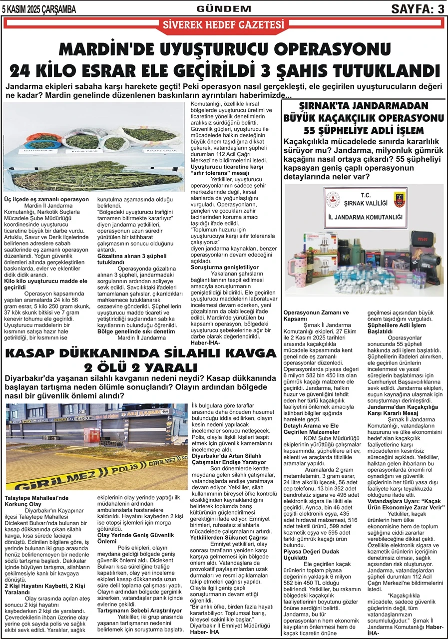 05.11.2025 Tarihli Gazetemiz