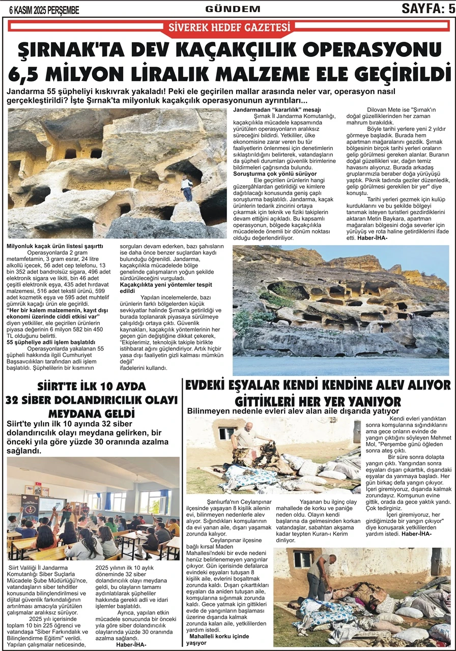 06.11.2025 Tarihli Gazetemiz