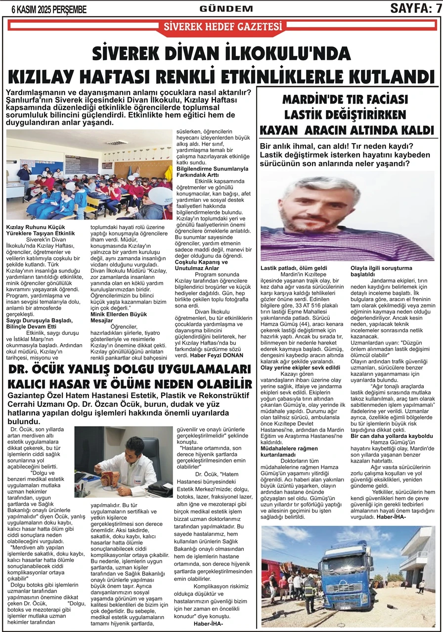 06.11.2025 Tarihli Gazetemiz