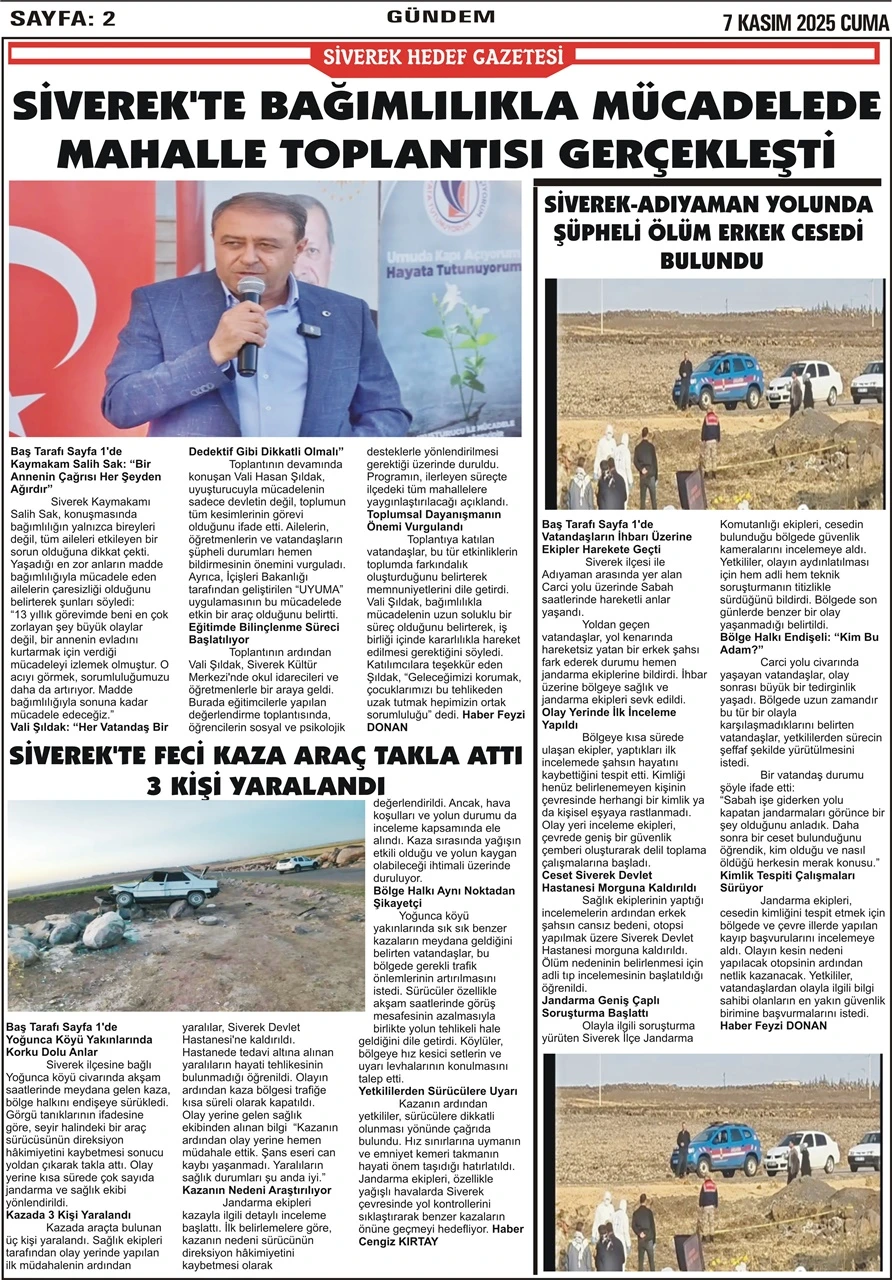 07.11.2025 Tarihli Gazetemiz
