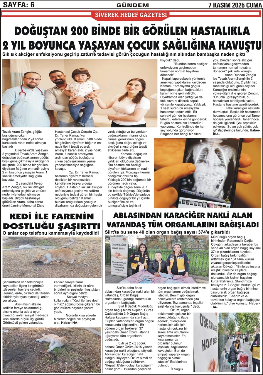 07.11.2025 Tarihli Gazetemiz