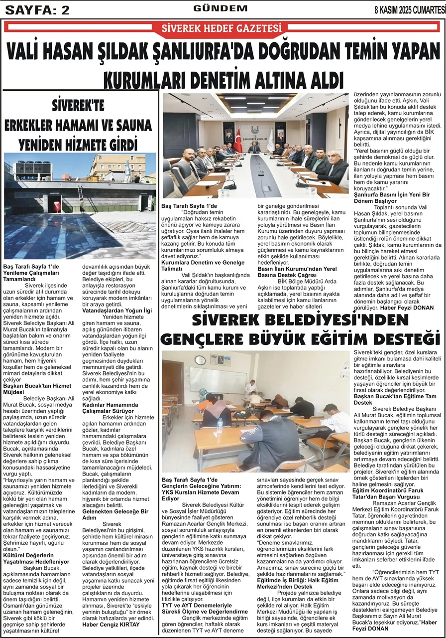 08.11.2025 Tarihli Gazetemiz