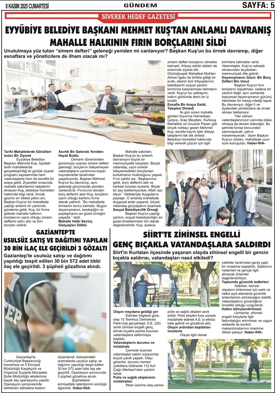 08.11.2025 Tarihli Gazetemiz