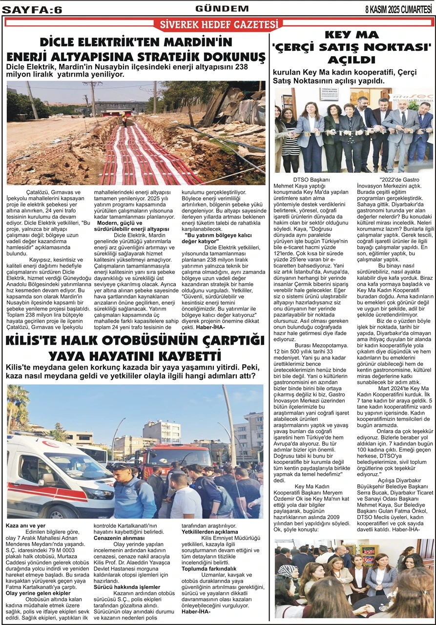 08.11.2025 Tarihli Gazetemiz