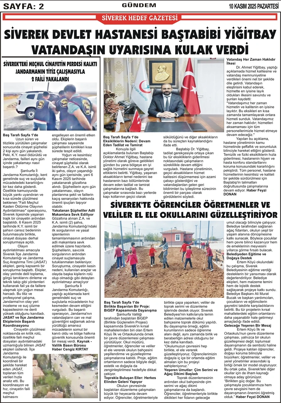 10.11.2025 Tarihli Gazetemiz