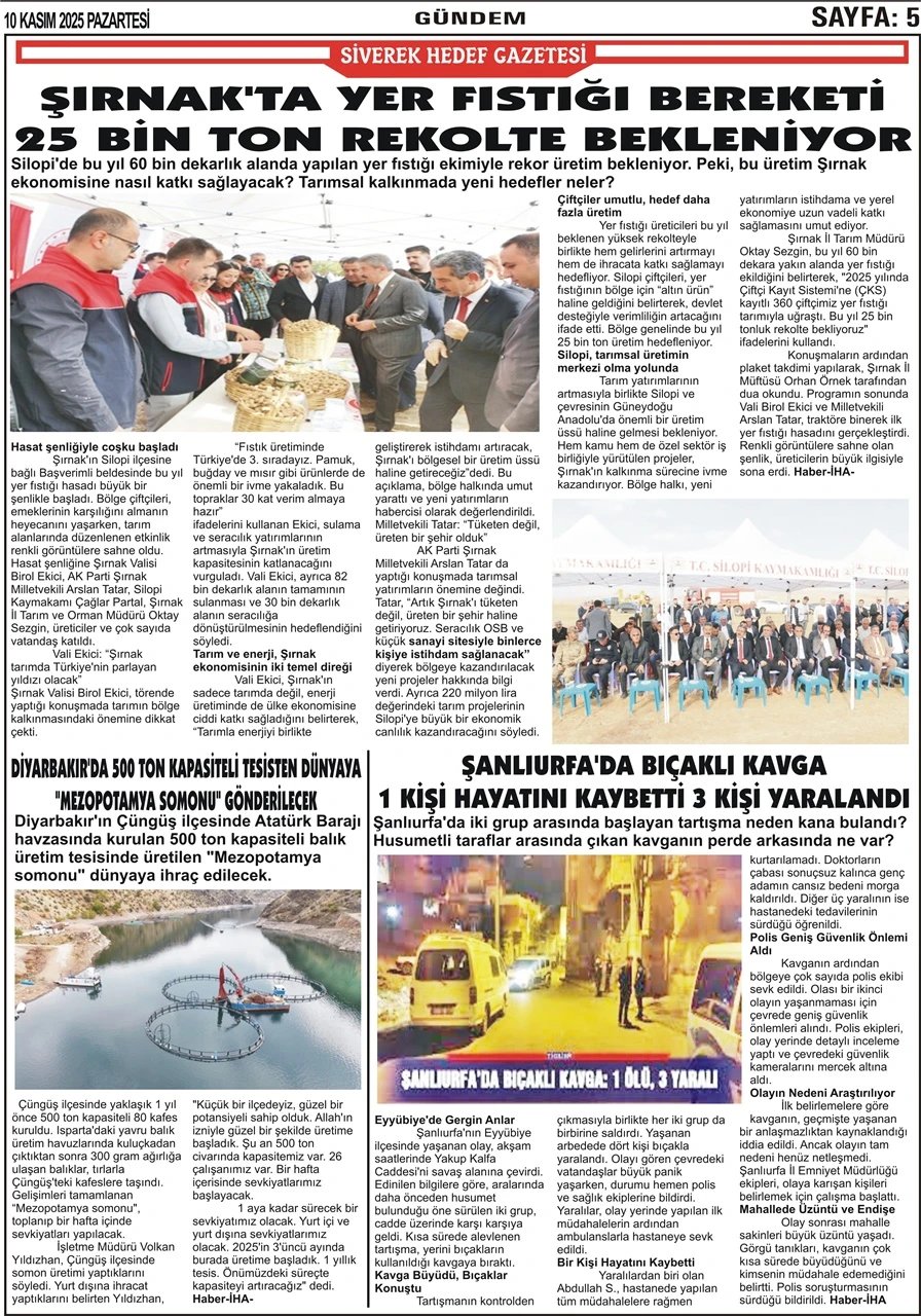 10.11.2025 Tarihli Gazetemiz