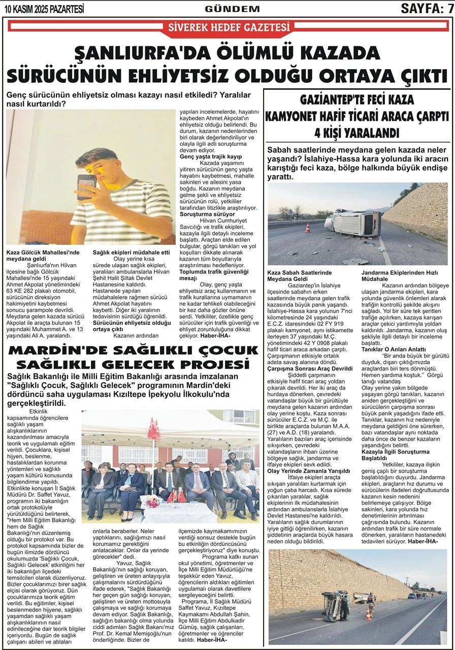 10.11.2025 Tarihli Gazetemiz
