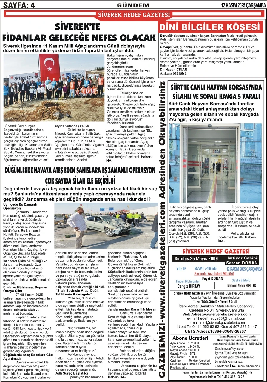 12.11.2025 Tarihli Gazetemiz
