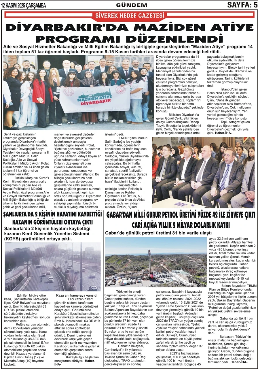 12.11.2025 Tarihli Gazetemiz