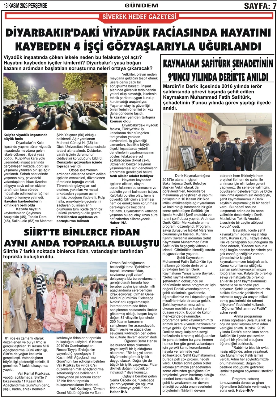 13.11.2025 Tarihli Gazetemiz