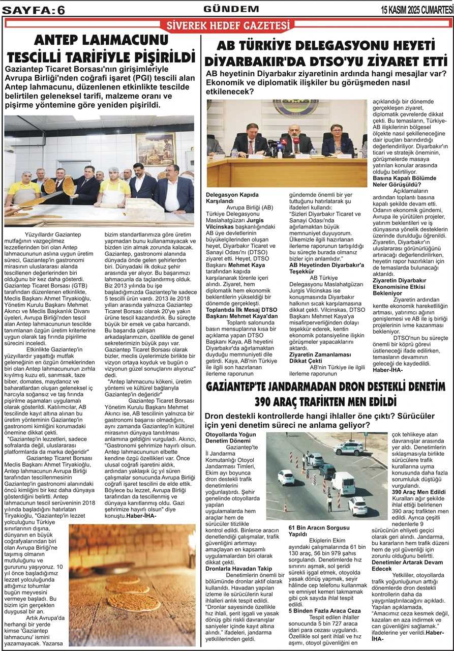 15.11.2025 Tarihli Gazetemiz