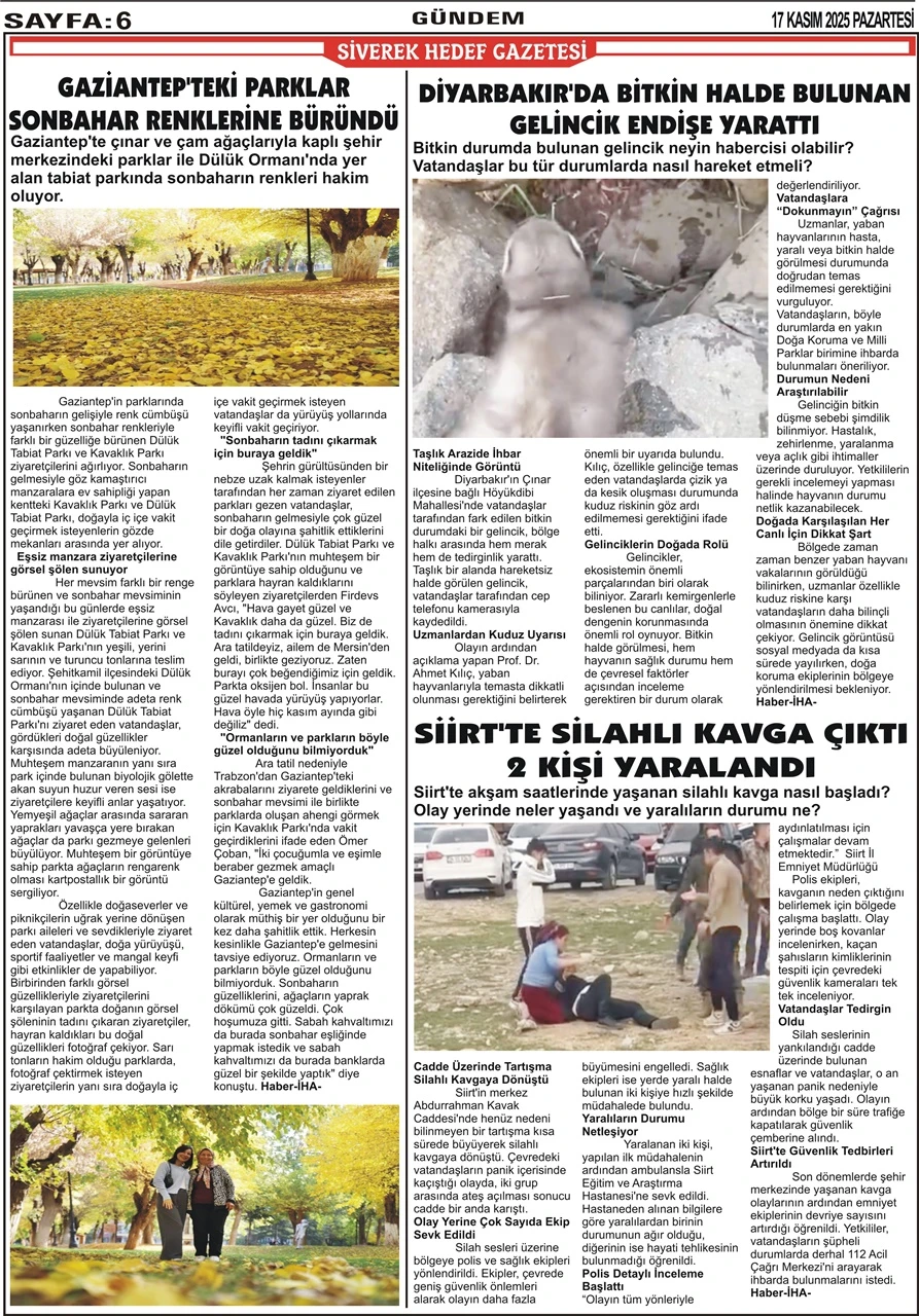 17.11.2025 Tarihli Gazetemiz