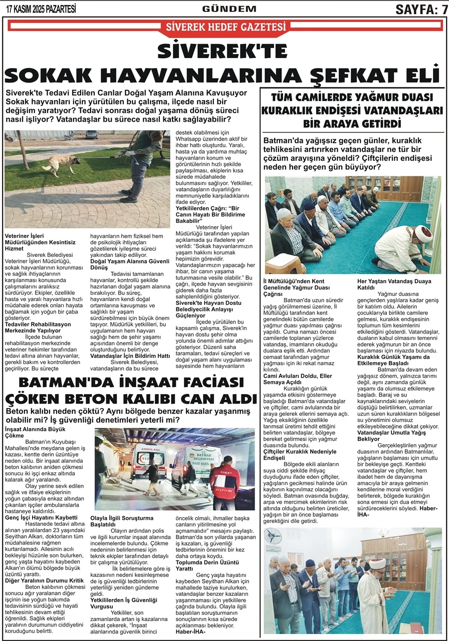 17.11.2025 Tarihli Gazetemiz