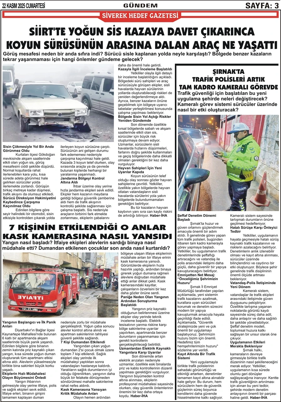 22.11.2025 Tarihli Gazetemiz